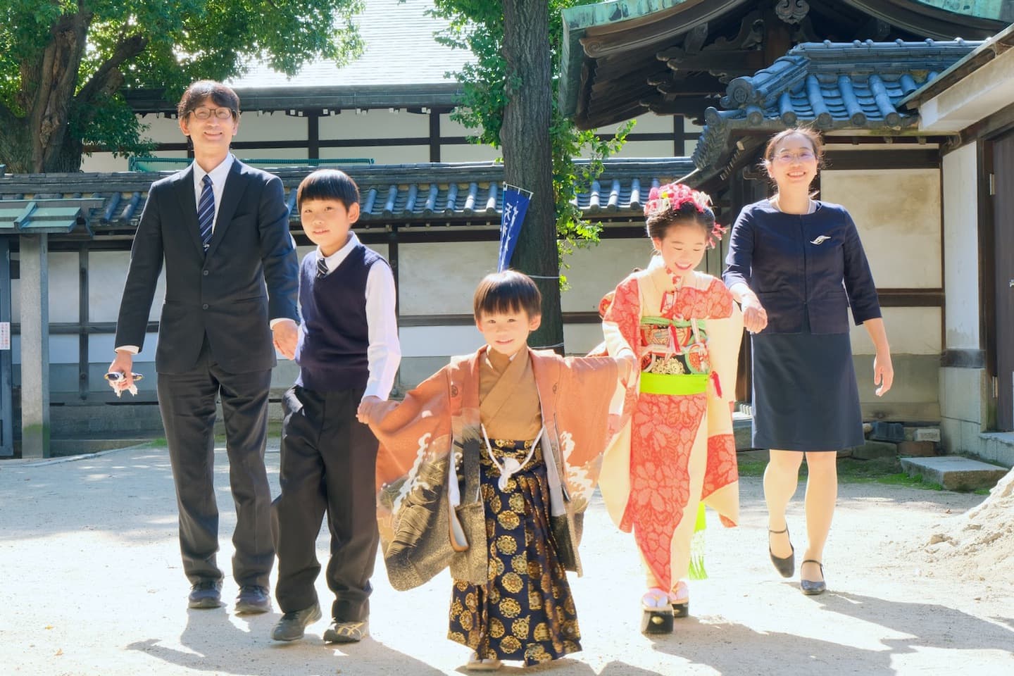 神社での七五三の写真