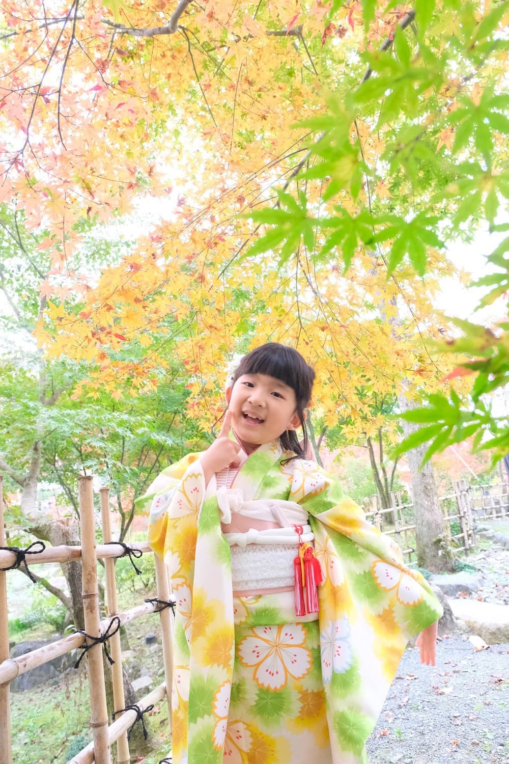 神社での七五三の写真