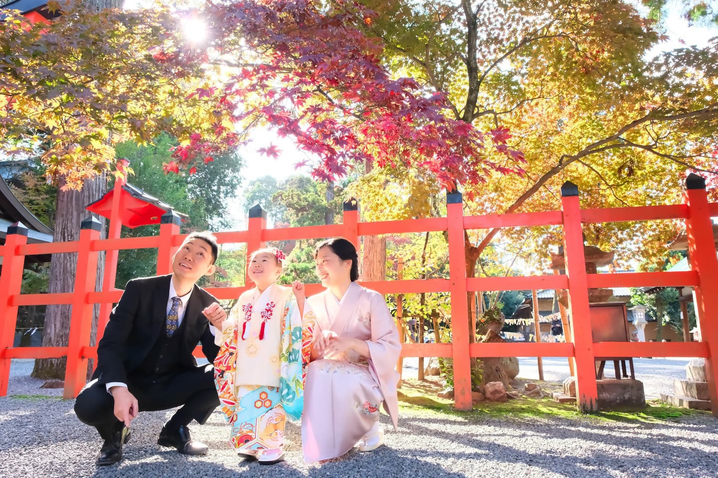 吉田神社で七五三の着物