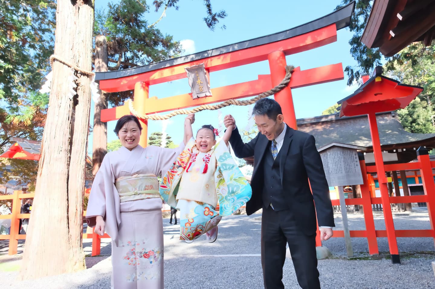 吉田神社で七五三の着物