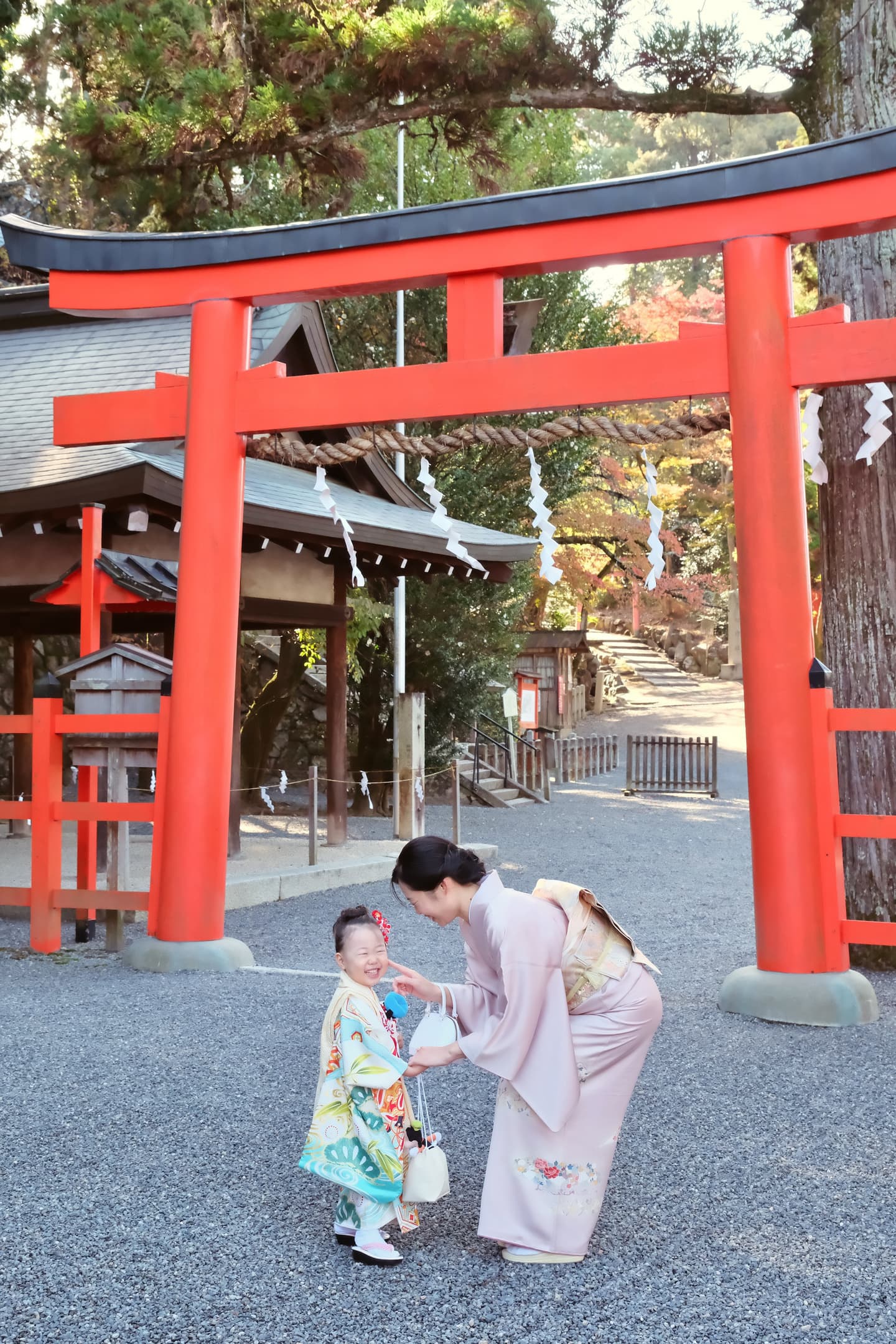 吉田神社で七五三の着物