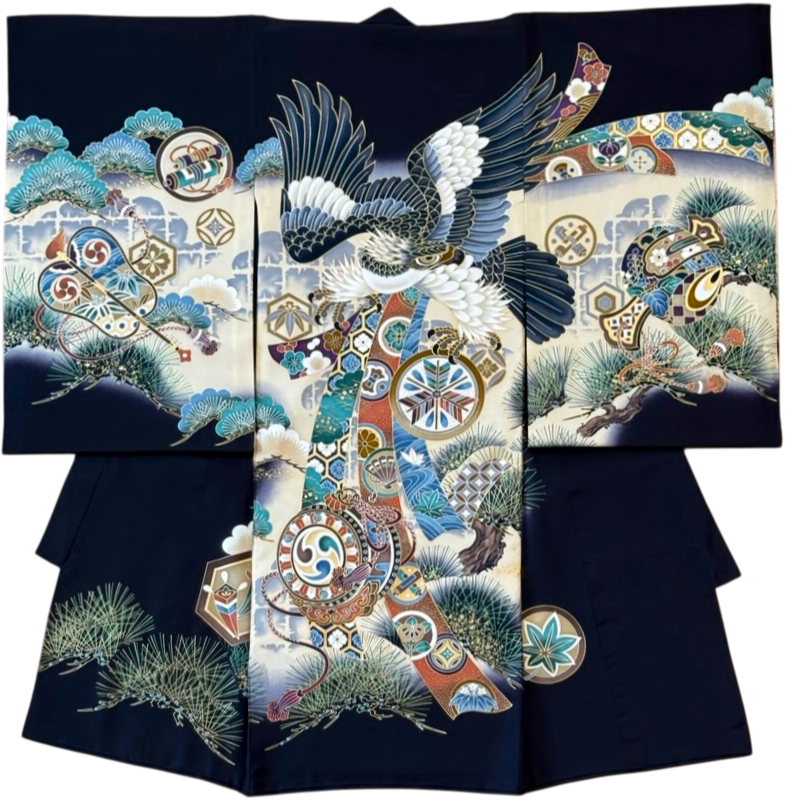 お宮参り男の子着物・兜