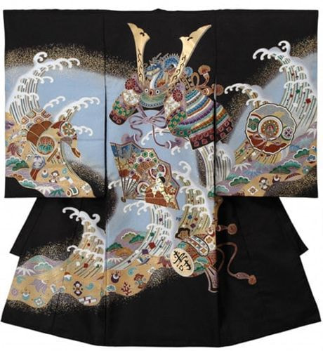 お宮参りに着る赤ちゃんの着物の写真