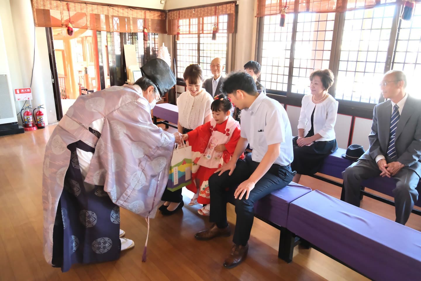 多治速比売神社での七五三の写真