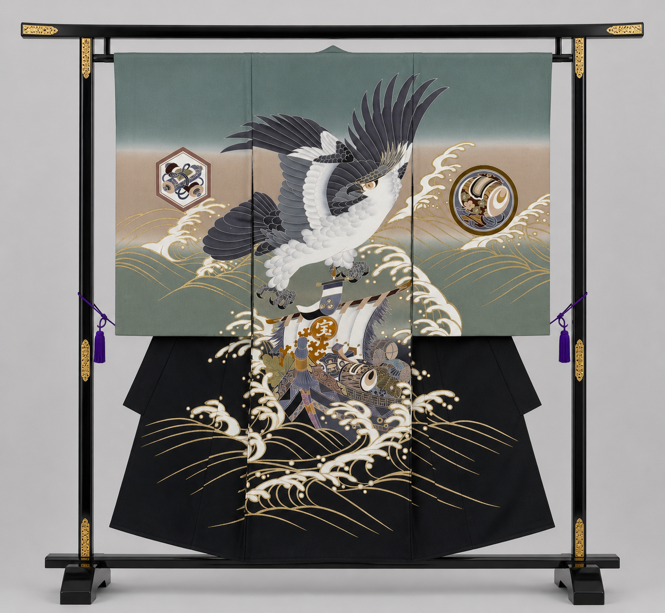 お宮参り男の子着物黒