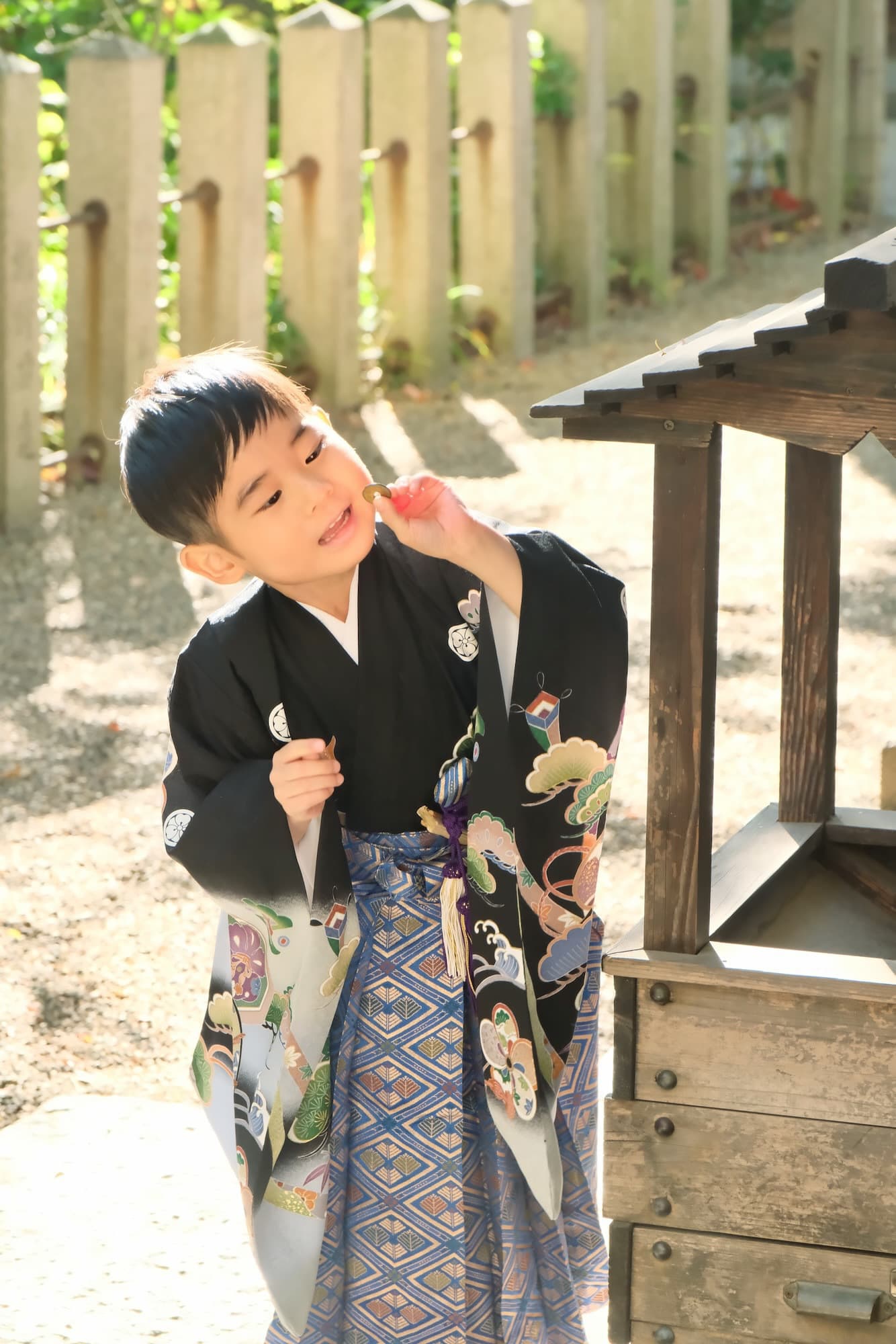 杭全神社で七五三参り