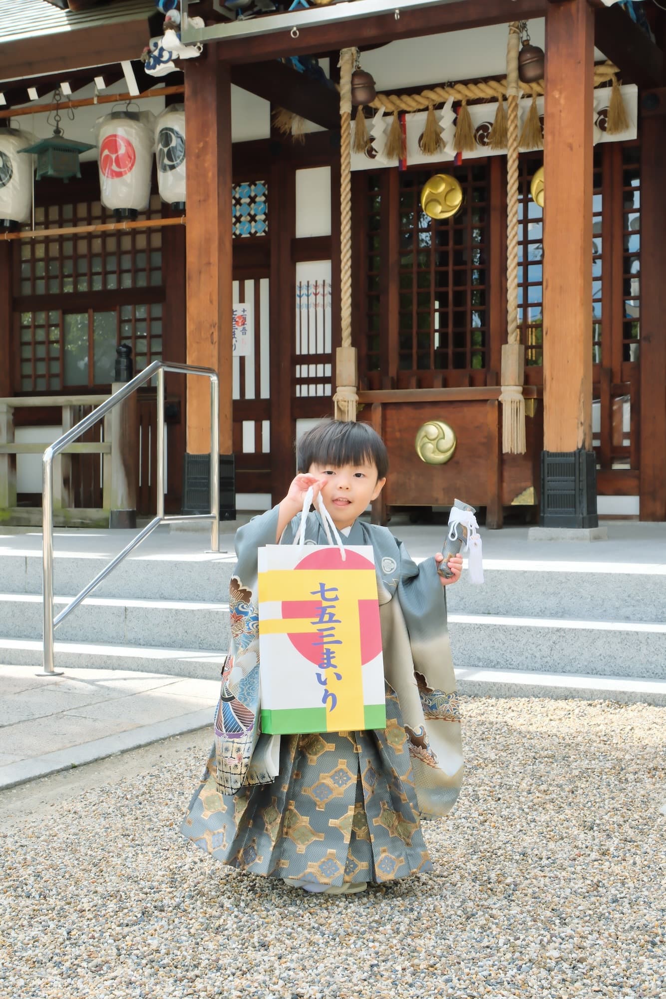 三社神社で七五三参り