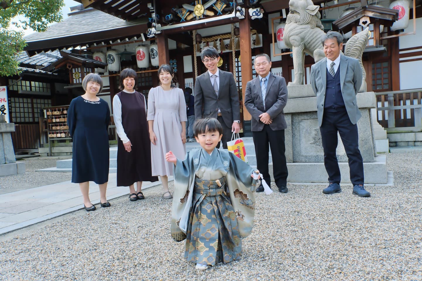 三社神社で七五三参り