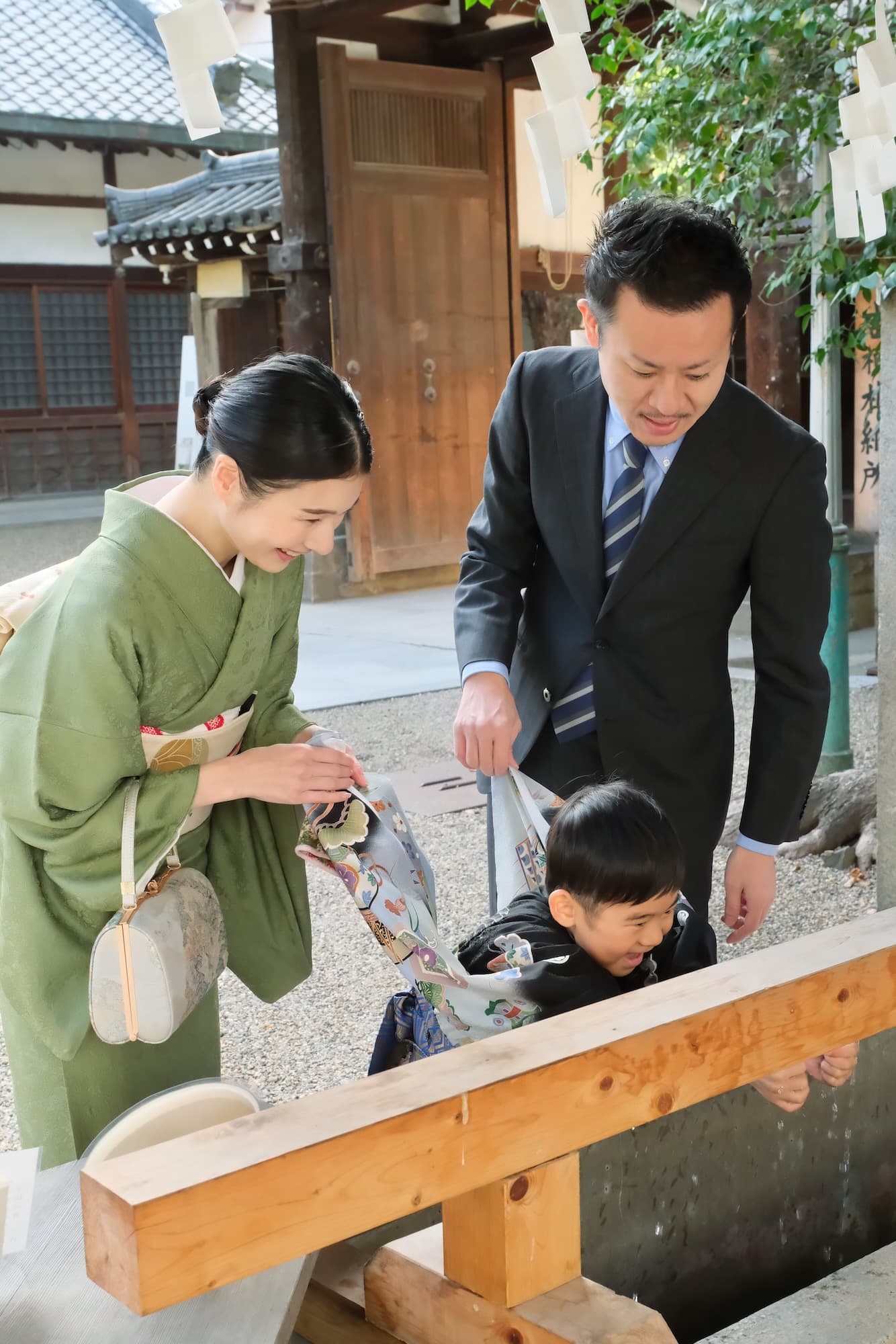 杭全神社で七五三参り