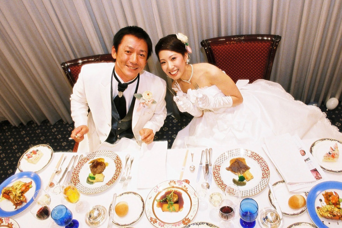 奈良での結婚披露宴の写真