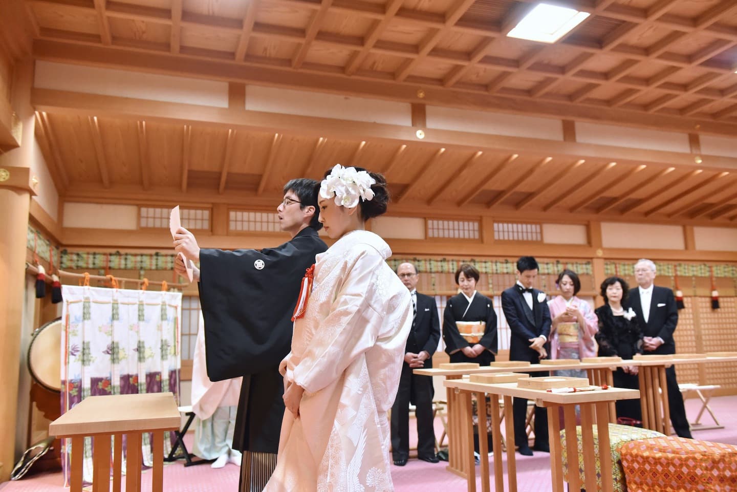 神社の結婚式で和装の花嫁