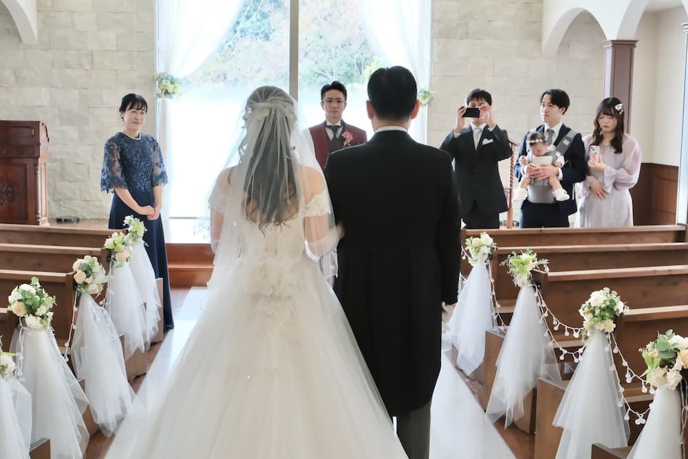 結婚式の写真